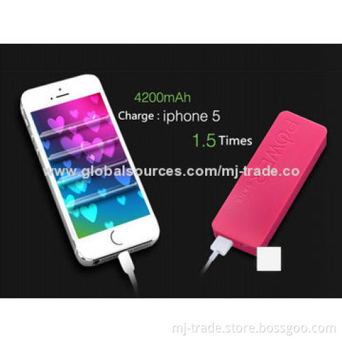 Ultra-thin power bank for MP3, iPhone, Samsung, MP4, iPad
